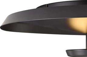 Nowoczesna lampa sufitowa matowa czarna z LED z 3-stopniową regulacją ściemniania - Sombra