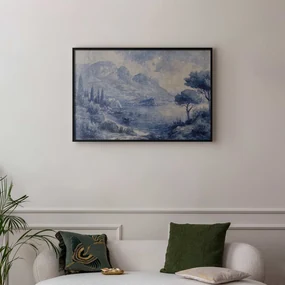 Plakat Niebieska zatoka 60x40 cm z ramą czarną bez marginesu ARTGEIST B