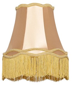 Abażur z tkaniny złoty 30 cm - Granny Retro