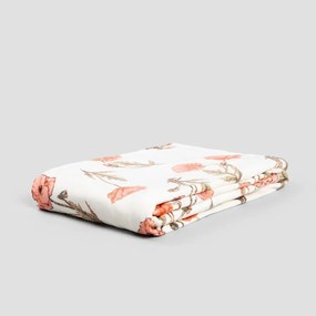 Koc minky MEADOW FLOWERS puszysty z kwiatowym wzorem 130X170 HOMLA