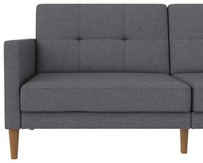 Szara rozkładana sofa 82 cm Lilly – Støraa