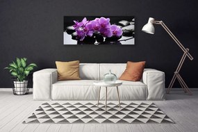 Obraz canvas Harmonijny Kwiat na Kamieniach