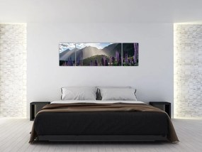 Obraz - Sceneria łubinów (170x50 cm)