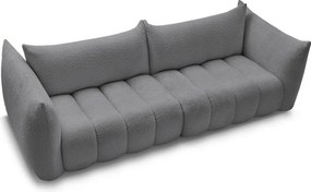 Szara sofa z materiału bouclé 286 cm Azra – Bobochic Paris
