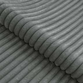 Szary sztruksowy narożnik (prawostronny/w kształcie litery L) Marbeya – Ropez