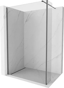 Mexen Kioto ścianka prysznicowa Walk-in 170 x 40 cm, transparent, gun gray szczotkowany - 800-170-212-66-00-040