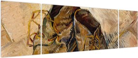 Obraz - Vincent van Gogh, Shoes, reprodukcje (170x50 cm)