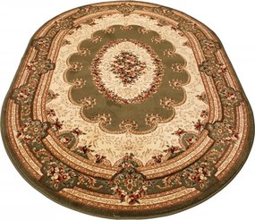 Zielony dywan w klasycznym stylu S2-W82