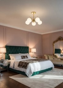 Złota lampa wisząca w stylu glamour - D249 F7-S36