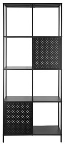 Czarny metalowy regał 75x180 cm Charleston – Støraa