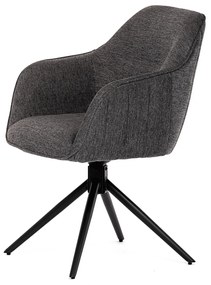 Zestaw krzeseł obiadowych z mechanizmem powrotnymHC-536 GREY2, 2 szt.