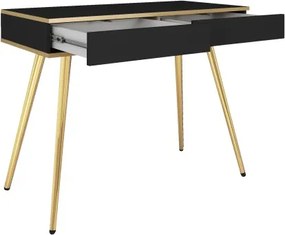 ORIANA Toaletka T 102 czarna | nogi złote