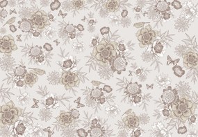 Fototapeta - Vintage Flowers (196x136 cm)