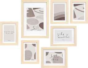 Ramki na zdjęcia na ścianę MURAL, 7 ramek różnej wielkości