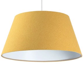 Żółto-biała lampa wisząca dzwon - 3X S410 N5-C88