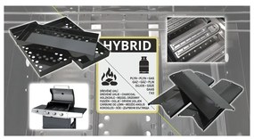 Cattara Grill HYBRID CORE gaz/węgiel drzewny, 126x 114 x 55 cm