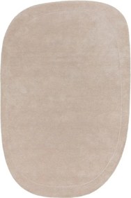 Owalny dywan w kolorze kremowym Shape