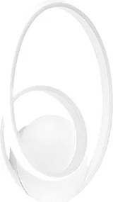 Diva - Biała lampa ścienna 20W ciepłe światło 3000K IP20 - Nowoczesna lampa ścienna LED - Zintegrowana dioda LED 37x29