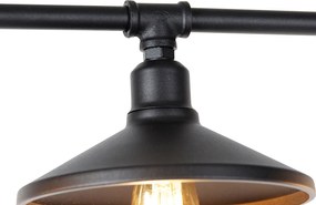 Industrialna lampa wisząca czarna - 4 Laser