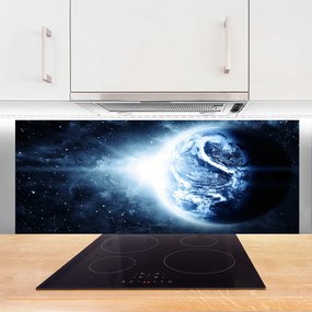 Panel Szklany do Kuchni Błękitna Planeta z Kosmosu
