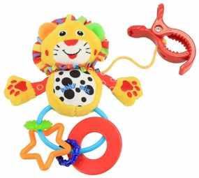 Baby Mix Pluszowa zabawka z grzechotką Gepard, 11cm
