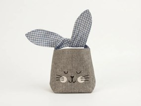 Lniany woreczek NATURO w kształcie królika, 14x14 cm - więcej wariantów Kolor: Niebieski