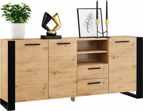 Długa komoda dąb artisan N3-E57