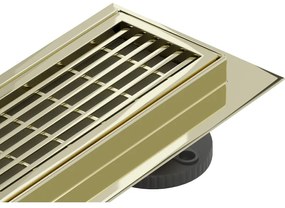Mexen Flat 360° M33 odpływ liniowy obrotowy 60 cm, złoty - 1533060-40