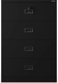 Szafa kartotekowa metalowa czarna: SARA XL V4, 900 x 1320 x 600 mm