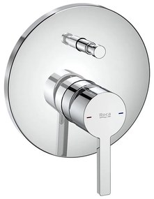 Roca A5A0B96C00 - Bateria prysznicowa do montażu podtynkowego NAIA, błyszczący chrom