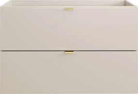 Podwieszana szafka pod umywalkę - Kolor beżowy - 80 cm - LAVENA