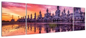 Obraz - Budda podczas zachodu słońca (170x50 cm)