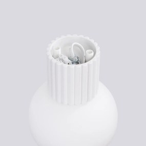 Kinkiet HALO biały IP44 ryflowany SOLLUX  LIGHTING