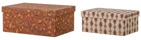 Kartonowe pojemniki dekoracyjne zestaw 2 szt. 26x19x11 cm Saliha – Bloomingville