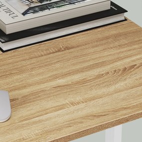 Zestaw do biura – składany stół ZARIMO 80×40 cm biały + krzesło biurowe AVOLA VELVET jasnoniebieskie