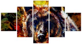 Obraz - Niedźwiedź, malarstwo (125x70 cm)