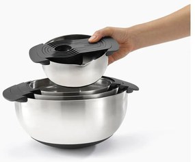 Misy w kolorze srebra z połyskiem zestaw 9 szt. Nest 100 Collection – Joseph Joseph