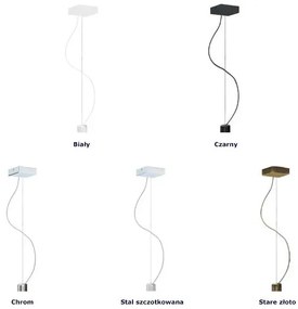 Kwadratowa lampa wisząca ze złotym stelażem - EX363-Sangriv Bolivia 19X