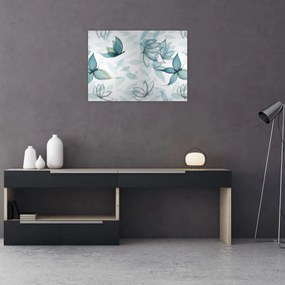Obraz - Niebieskie motyle (70x50 cm)