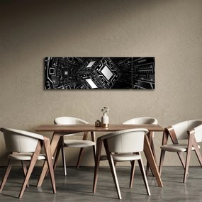 Obraz abstrakcyjnego sześcianu (170x50 cm)