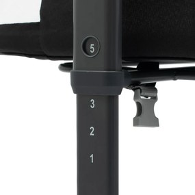 Baby Mix Łóżeczko dostawkowe Rose czarny, 84 x 80 x 52 cm