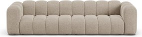 Beżowa sofa z tkaniny szenilowej 290 cm Lupine – Micadoni