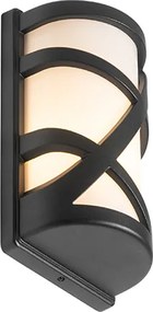 Nowoczesna lampa ścienna zewnętrzna czarna IP44 - Suzie