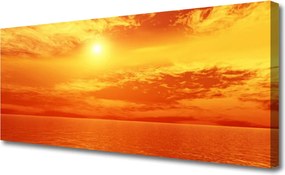 Obraz canvas na ścianę Słoneczny Blask nad Morzem