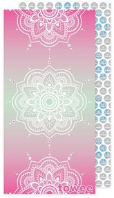Towee Ręcznik szybkoschnący MANDALA pink,80 x 160 cm