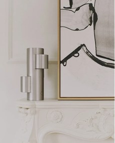 Metalowa lampa stołowa LED ze ściemniaczem w kolorze srebra (wysokość 26,5 cm) Adrina – Kave Home