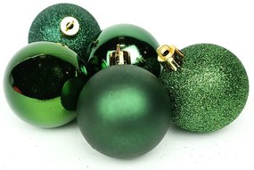 Bombki o różnym wykończeniu, Ø 5 cm, 5 szt.
