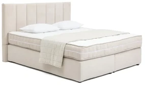 Beżowe łóżko kontynentalne 180x200 cm Olia Bold Line – Bonami Selection