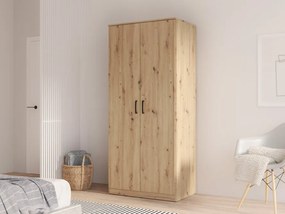 Dwudrzwiowa szafa z drążkiem Niko 80-D78 dąb Artisan