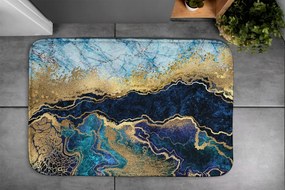 Antypoślizgowy dywanik łazienkowy Antypoślizgowy dywanik łazienkowy Niebieski Marmur